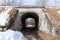 Protective structures of the Fort Reef in Kronstadt in early spring