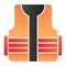 Protective vest flat icon. Builder vest color icons in trendy flat style. Construction wear gradient style design