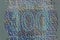 Protective watermark on a hundred euro bill in macro. protection against counterfeiting of banknotes. hologram. detail of paper