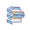 Protein RGB color icon