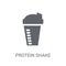 Protein shake icon. Trendy Protein shake logo concept on white b