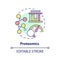 Proteomics concept icon