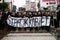Protest against anti-abortion law forced by Polish government PIS, black protest