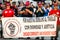 Protest against Immigration ICE and Border Patrol. Chicago Community and Worker`s Rights