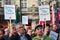 Protest against tax havens in front of the Norwegian Parliament (Stortinget)