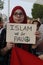 Protest against terrorist attacks on the Ramblas of Barcelona