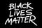 Protest banner black lives matter