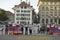 Protest in Bern against Azerbaijani aggression against Armenians in front of the Swiss parliament. Switzerland 2023
