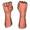 Protest fist for low poly illustrations
