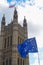 Protest Flags at Parliament Square, London, England