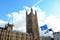 Protest Flags at Parliament Square, London, England