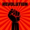 Protest, rebel vector revolution art poster