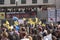 Protest of teachers against social security reform. Sao Paulo, Brazil.