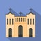 Protestant church icon, flat style