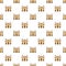 Protestant church pattern seamless vector