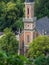 Protestant parish Salzburg Christ Church on Salzbach river, Austria.