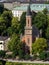 Protestant parish Salzburg Christ Church on Salzbach river, Austria.