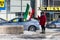 Protester Proudly Waves Iranian pre-Revolution Flag in Toronto, Canada