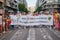 Protesters celebrating LGBT Gay Pride in Valencia