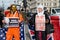 Protesters dressed as judge and prisoner at the Free Julian Assange demonstration.