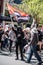 Protestors assemble in the city of Melbourne to highlight their issues of anti-racism, abortion, socialism and trans rights