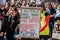 Protestors assemble in the city of Melbourne to highlight their issues of anti-racism, abortion, socialism and trans rights