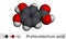 Protocatechuic acid, PCA molecule. It is 3,4-dihydroxybenzoic, phenolic acid, metabolite of antioxidant polyphenols, catechol, is