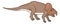 protoceratops dinosaur ancient vector illustration transparent background