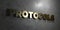 Protocols - Gold text on black background - 3D rendered royalty free stock picture