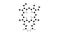 protoporphyrin ix molecule, structural chemical formula, ball-and-stick model, isolated image porphyrin