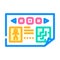 prototyping game development color icon vector illustration