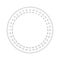 Protractor circular scale bar overlay