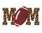 Proud American football mom - lovely lettering quote for football season