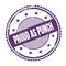 PROUD AS PUNCH text written on purple indigo grungy round stamp