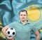 Proud football fan of Kazakhstan