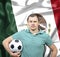 Proud football fan of Mexico