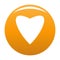 Proud heart icon orange