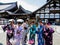 Proud Japanese girls in Kimono