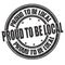 Proud to be local grunge rubber stamp