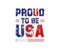 Proud To Be USA Vintage Retro Tee Graphic