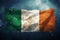 Proudly displaying the national identity irish flag gracefully adorning the background