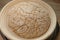 Proved dough of rye and leaven