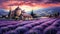 Provencal Dreams: A Stunning Canvas Depicting French Lavender Serenity