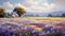 Provence Morning: The Art Of Lavender Flower Field Wallpapers