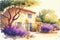 The Provence region South of France watercolor painting watercolour