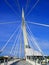 Provencher Bridge over the Red River connecting Winnipeg to Saint Boniface, Manitoba, Canada