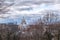 Providence, Rhode Island, city skyline and Capital building from Prospect Terrace Park