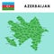 Province name in Azerbaijan map and flag