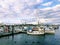 Provincetown Harbor boats docked at the pier