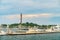 Provincetown Marina and Pilgrim Monument, Provincetown MA US